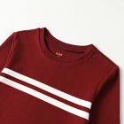 Alternate image 3 for ever &amp; ever&trade; Size 18M 2-Piece Long Sleeve Shirt and Jogger Set in Red Cabernet Stripe