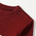 Alternate image 4 for ever &amp; ever&trade; Size 18M 2-Piece Long Sleeve Shirt and Jogger Set in Red Cabernet Stripe