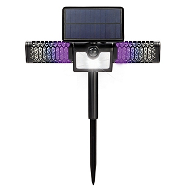 Bell + Howell Monster Solar Powered Flood Light Bug Zapper in Black. View a larger version of this product image.