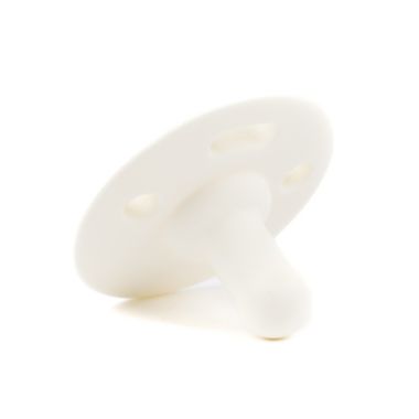 Bella Tunno&trade; Bubbi 0-6M Hello Sunshine Pacifier in White. View a larger version of this product image.