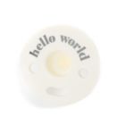 Alternate image 0 for Bella Tunno&trade; Bubbi 0-6M Hello Sunshine Pacifier in White