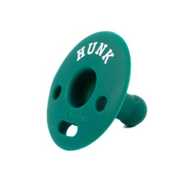 Bella Tunno&trade; Hunk Bubbi 0-6M Pacifier in Green. View a larger version of this product image.