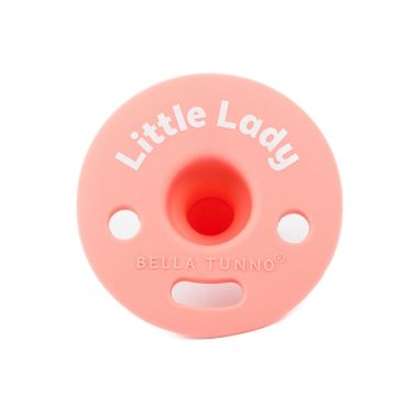Bella Tunno&trade; Bubbi Little Lady 0-6M Pacifier in Pink. View a larger version of this product image.