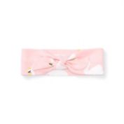 Monica + Andy Royal Swan Organic Cotton Headband in Pink