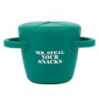 Alternate image 1 for Bella Tunno&trade; Happy Snacker 8 oz. Silicone Mr. Steal Snack Cup in Green