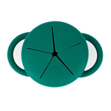 Bella Tunno&trade; Happy Snacker 8 oz. Silicone Mr. Steal Snack Cup in Green. View a larger version of this product image.