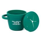 Alternate image 3 for Bella Tunno&trade; Happy Snacker 8 oz. Silicone Mr. Steal Snack Cup in Green
