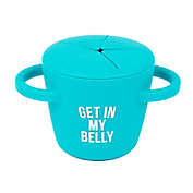 Bella Tunno&trade; Happy Snacker 8 oz. Silicone Get in My Belly Snack Cup in Teal