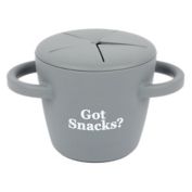 Bella Tunno&trade; Happy Snacker 8 oz. Silicone Got Snacks Snack Cup in Grey