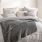 Alternate image 2 for DKNYpure&reg; Chunky Knit Throw Blanket in Grey