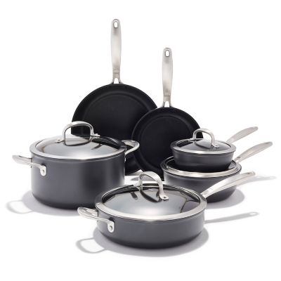 OXO Good Grips Pro Nonstick Hard-Anodized 10-Piece Cookware Set In Black