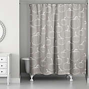 Designs Direct 71-Inch x 74-Inch Pumpkin Shower Curtain