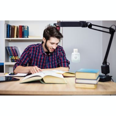 HoMedics&reg; TotalClean&reg; Plug-In UV-C Air Sanitizer in White. View a larger version of this product image.