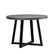 Forest Gate&trade; Rustic 42-Inch Round Dining Table in Grey/Black
