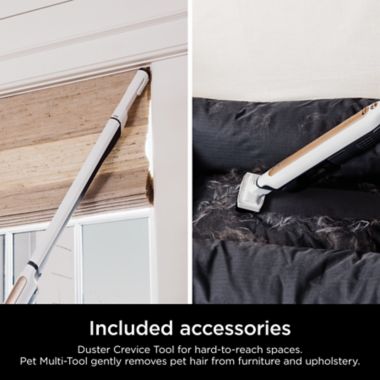 Shark&reg; Wandvac&reg; Cordless Self-Empty System Pet Cordless Vacuum with HEPA in White. View a larger version of this product image.