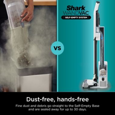 Shark&reg; Wandvac&reg; Cordless Self-Empty System Pet Cordless Vacuum with HEPA in White. View a larger version of this product image.