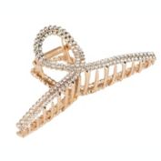Allure Rhinestone Loop Jaw Clip in Gold