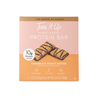 Tone It Up&reg; 4-Count Plant-Based Protein Bars in Chocolate Peanut Butter