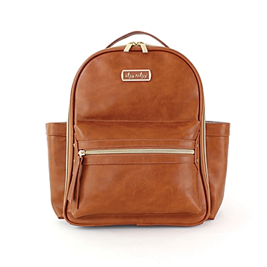 Itzy Ritzy&reg; Mini Backpack Diaper Bag in Cognac. View a larger version of this product image.
