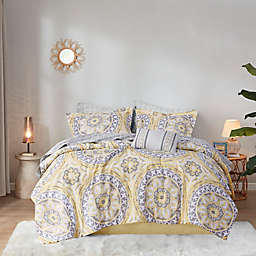 Madison Park Essentials Serenity 9-Piece King Comforter Set in Yellow