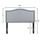 Alternate image 2 for Madison Park&trade; Nadine Queen Upholstered Headboard in Dusty Blue