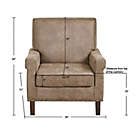 Alternate image 2 for Martha Stewart Winston Accent Chair in Dark Brown