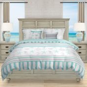 Mod Lifestyles Under The Sea Stripes 5-Piece Reversible Comforter Set