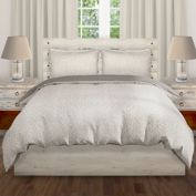Mod Lifestyles Mila Waffle Block Design Reversible King Comforter in Natural