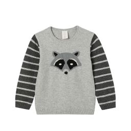 ever & ever™ Crewneck Racoon Sweater in Light Grey Heather