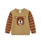 Alternate image 0 for ever &amp; ever&trade; Size 4T Crewneck Bear Sweater in Tan Croissant