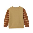 Alternate image 1 for ever &amp; ever&trade; Size 4T Crewneck Bear Sweater in Tan Croissant