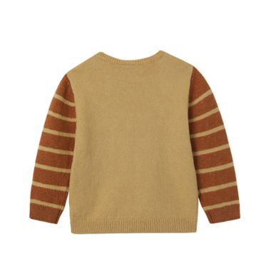 ever &amp; ever&trade; Size 4T Crewneck Bear Sweater in Tan Croissant. View a larger version of this product image.
