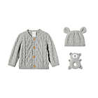 Alternate image 0 for ever &amp; ever&trade; Size 3M 3-Piece Sweater, Hat, and Toy Set in Grey Highrise