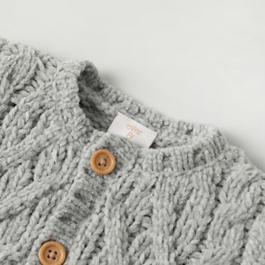 ever &amp; ever&trade; Size 3M 3-Piece Sweater, Hat, and Toy Set in Grey Highrise. View a larger version of this product image.