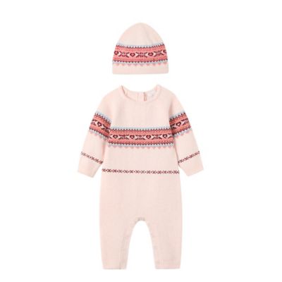 ever &amp; ever&trade; 2-Piece Fair Isle Romper and Hat Set