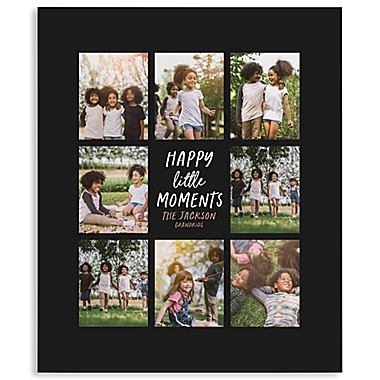 Happy Little Moments Personalized 50-Inch x 60-Inch Tie Photo Blanket. View a larger version of this product image.
