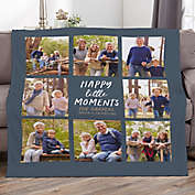 Happy Little Moments Personalized 50-Inch x 60-Inch Lightweight Fleece Photo Blanket