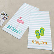 Beach Fun Personalized Beach Towel