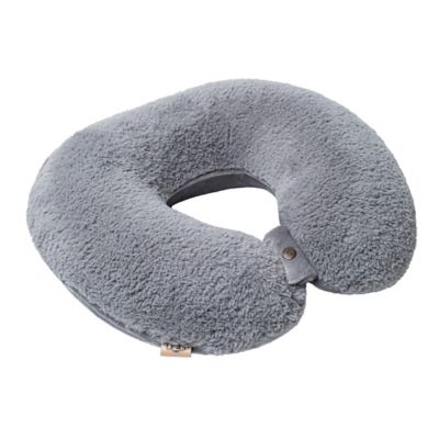 UGG&reg; Teddie U-Neck Travel Pillow in Seal Grey