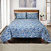 Springs Home Foliage 3-Piece Full/Queen Comforter Set in Blue