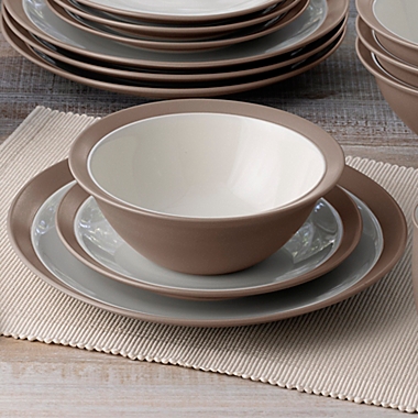 Noritake&reg; Colorwave Curve 16-Piece Dinnerware Set in Clay. View a larger version of this product image.