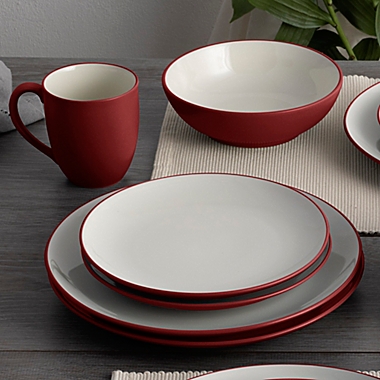 Noritake&reg; Colorwave Coupe Dinnerware Collection in Raspberry. View a larger version of this product image.