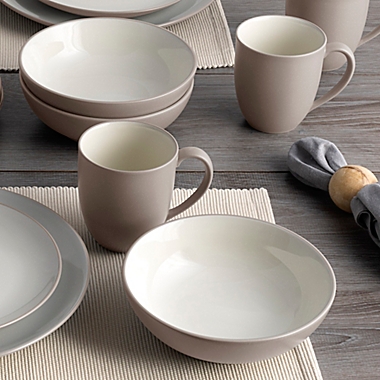 Noritake&reg; Colorwave Coupe 16-Piece Dinnerware Set in Sand. View a larger version of this product image.
