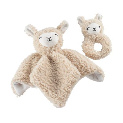 UGG&reg; Cloud Llama Lovey and Rattle Gift Set in Birch