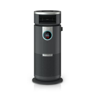 Shark&reg; 3-in-1 Air Purifier, Heater & Fan with NanoSeal HEPA in Black. View a larger version of this product image.
