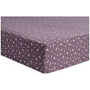 Trend Lab&reg; Sweet Autumn Deluxe Flannel Fitted Crib Sheet in Purple