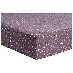 Trend Lab® Sweet Autumn Deluxe Flannel Fitted Crib Sheet in Purple
