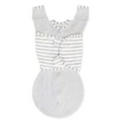 Swaddle Designs Size 0-3M Stripes Arms Up Half-Length Sleeves Omni Swaddle Sack in Grey
