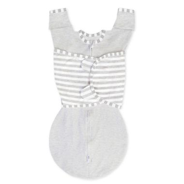 Swaddle Designs Size 0-3M Stripes Arms Up Half-Length Sleeves Omni Swaddle Sack in Grey. View a larger version of this product image.