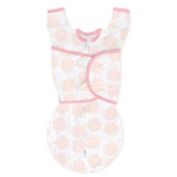 Swaddle Designs Size 0-3M Floral Arms Up Half-Length Sleeves Omni Swaddle Sack in Pink